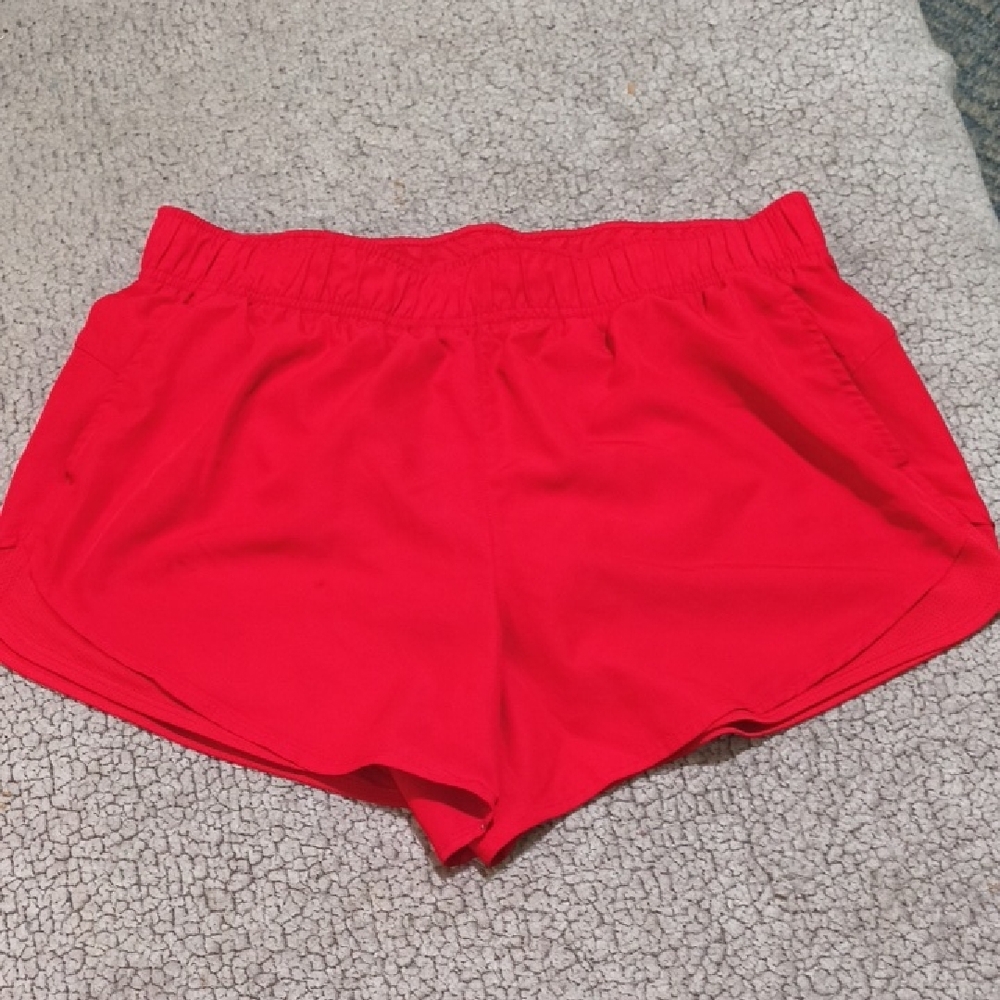 Athletic Works Red Athletic Shorts Lightweight Design